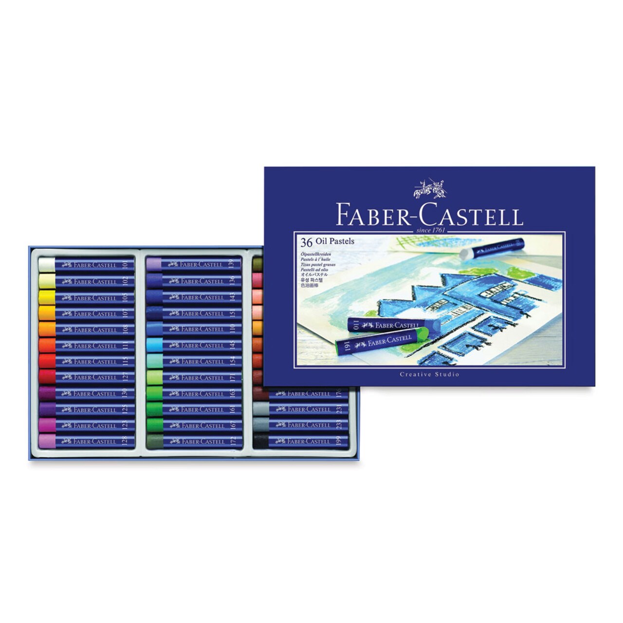 Faber-Castell Goldfaber Studio Oil Pastel Set - Assorted Colors, Set of 36